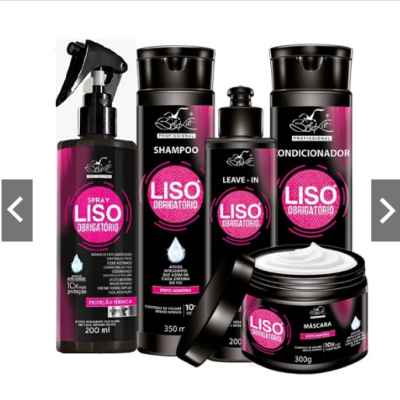 Kit Tratamento Capilar Liso Obrigatório Belkit – 5 itens