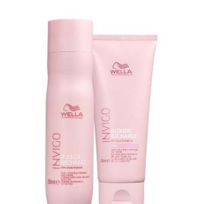 Kit Wella Invigo Blonde Recharge - Shampoo e Condicionador
